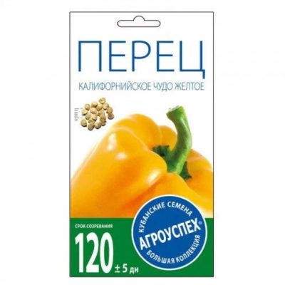 СЕМЕНА  ПЕРЕЦ  "КАЛИФОРНИЙСКОЕ ЧУДО" ЖЕЛТЫЙ  0