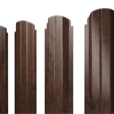 Штакетник Фигурный П (Античный дуб) 1