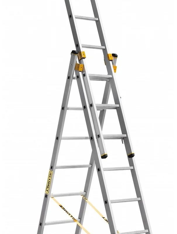 5307 ЛЕСТНИЦА-СТРЕМЯНКА 3 СЕКЦ. ПО 7 СТУП. "АЛЮМЕТ"