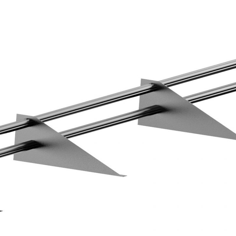 Снегозадержатель трубчатый 3м. Оцинк.