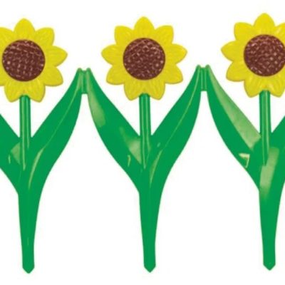 ЗАБОР ДЕКОРАТИВНЫЙ "ПОДСОЛНУХИ"  ПЛАСТ. 0