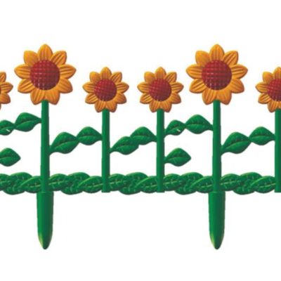 ЗАБОР ДЕКОРАТИВНЫЙ "ЦВЕТНИК" №2  ПЛАСТ. 0