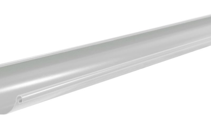 Жёлоб полукруглый Ф-125 (RAL-9003) 3м РЕ БЕЛЫЙ