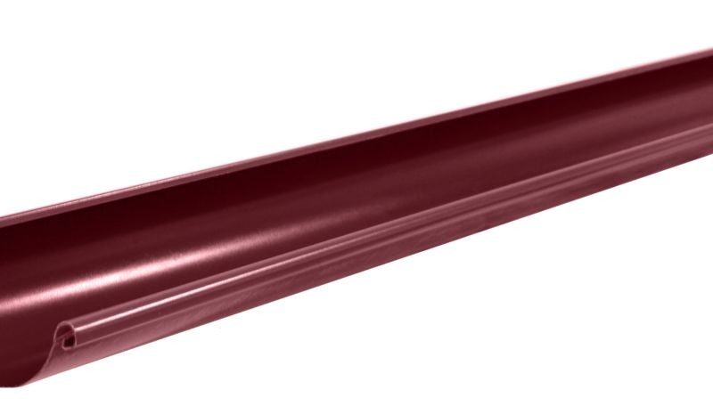 Жёлоб полукруглый Ф-125 (RAL-3005) 3м ВИШНЯ PE