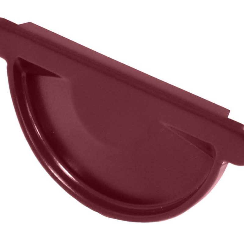 Заглушка торцевая Ф-125 (RAL-3005) ВИШНЯ PE