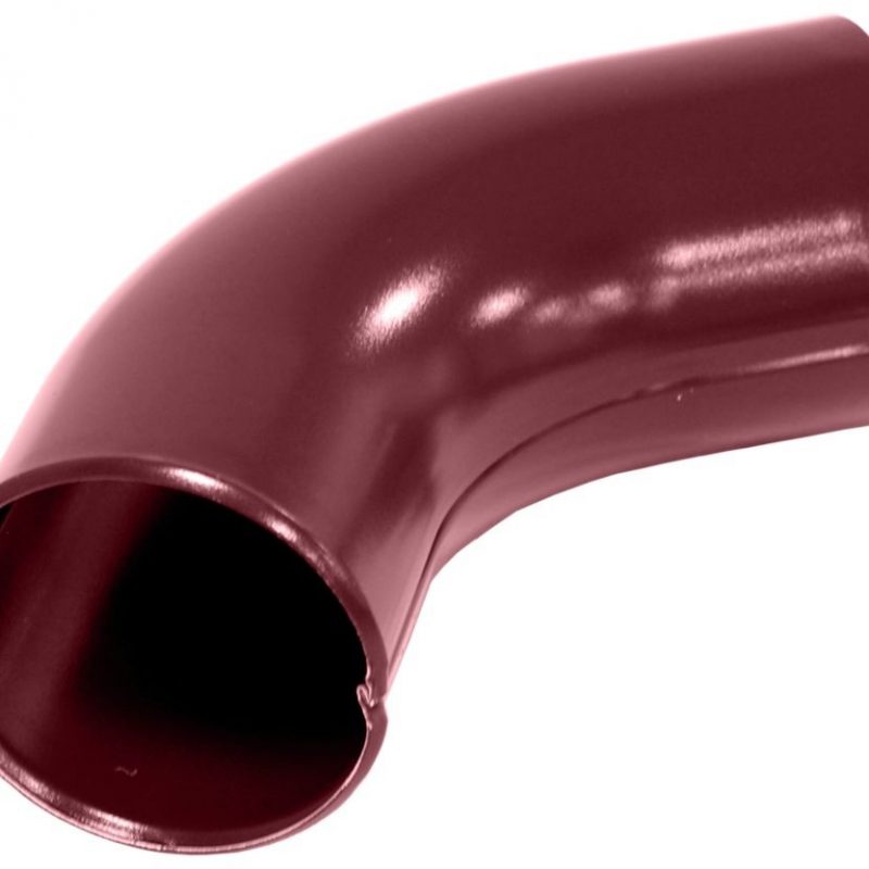 Колено стока Ф-90 (RAL-3005) ВИШНЯ PE