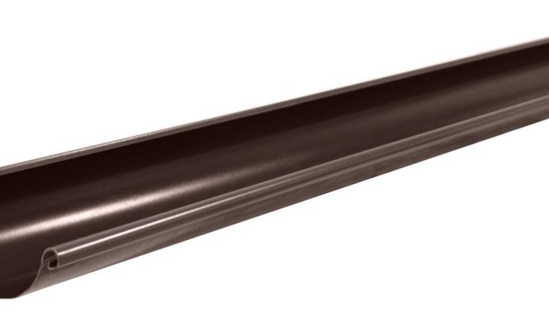Жёлоб полукруглый Ф-125 (RAL-8017) 3м РЕ КОРИЧ