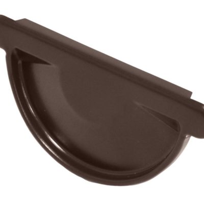 Заглушка торцевая Ф-125 (RAL-8017) РЕ КОРИЧ