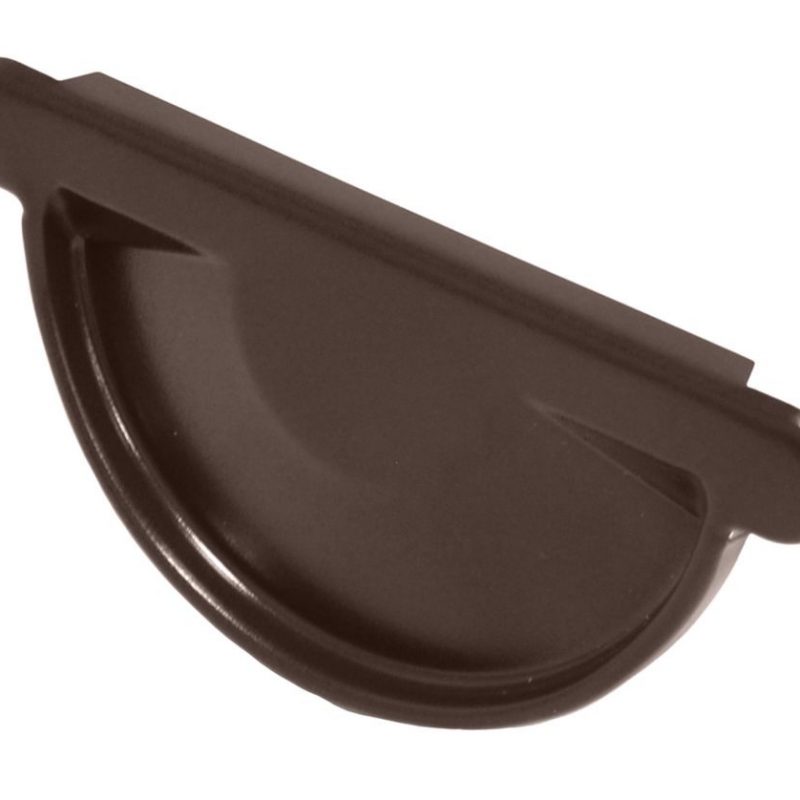 Заглушка торцевая Ф-125 (RAL-8017) РЕ КОРИЧ