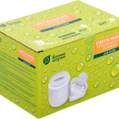 Светильник  для бани эл. керамический угловой влагоз. термостойкий