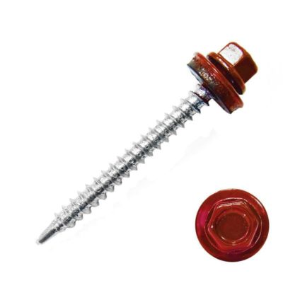 Саморез кров. цинк. вишневый 4