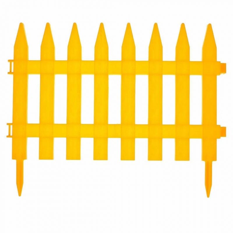 Забор декоративный Частокол №1 желтый