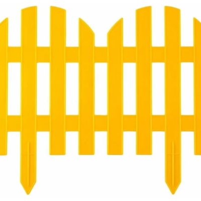 Забор декоративный №4 желтый