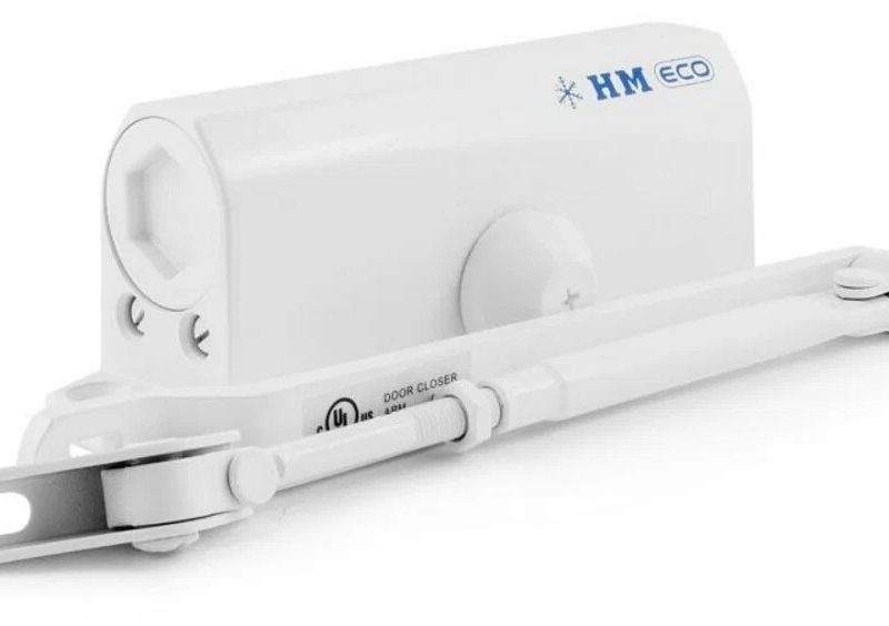 Доводчик дверной белый 25-70 кг "НОРА-М" морозостойкий