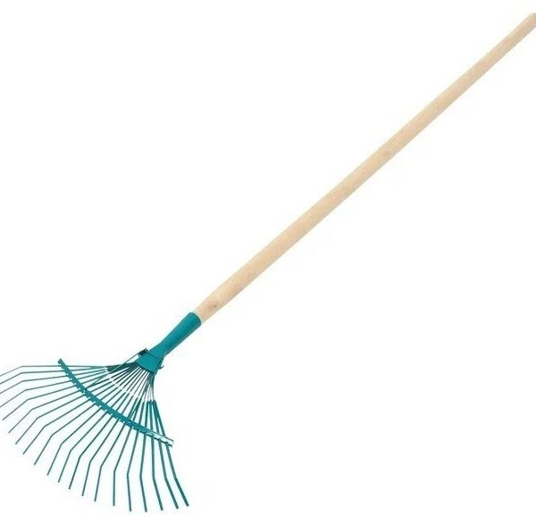 Грабли веерные 20-зубые с металлич. черенком