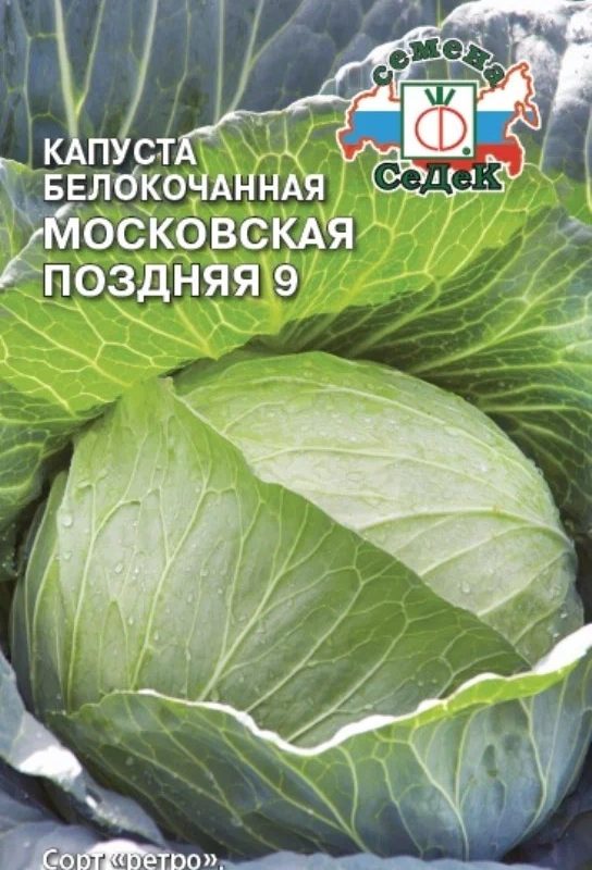 КАПУСТА БЕЛОКОЧАННАЯ "МОСКОВСКАЯ" ПОЗДНЯЯ 9 ПОЗДНЕСПЕЛАЯ (СЕДЕК)