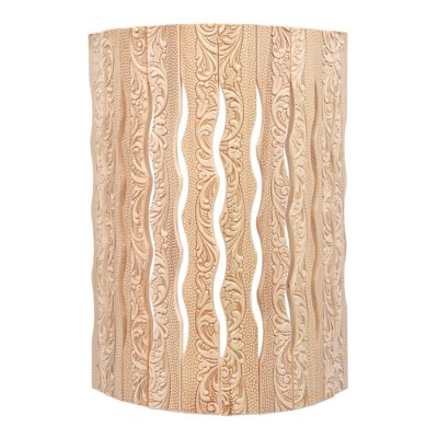 Абажур д/светильника угловой "Цветы" липа 31*9*22 см