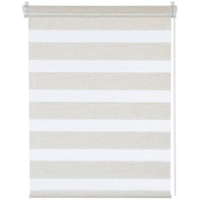 ШТОРА РУЛОННАЯ ДЕНЬ/НОЧЬ "БЕЙС ЭКО-БЕЖЕВЫЙ" 40*160 СМ (МИНИРОЛЛ)