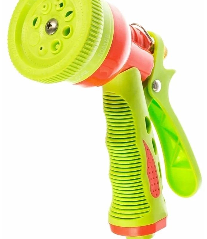 Пистолет-разбрызгиватель пласт. 8 режимов латунный шток "FEONA"