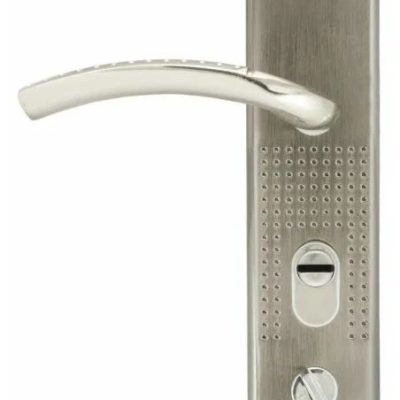 Ручка дверная на планке 200(96)-68 мм правая мат.никель