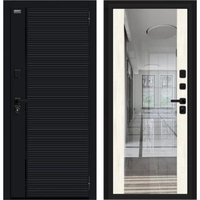 Дверь ПРАВАЯ Bravo N-3 Лайнер-3 Total Black SB-1 Лунный камень 205*86