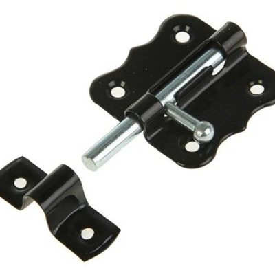 Задвижка дверная ЗД 007 40 мм черная