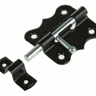 Задвижка дверная ЗД 007 50 мм черная