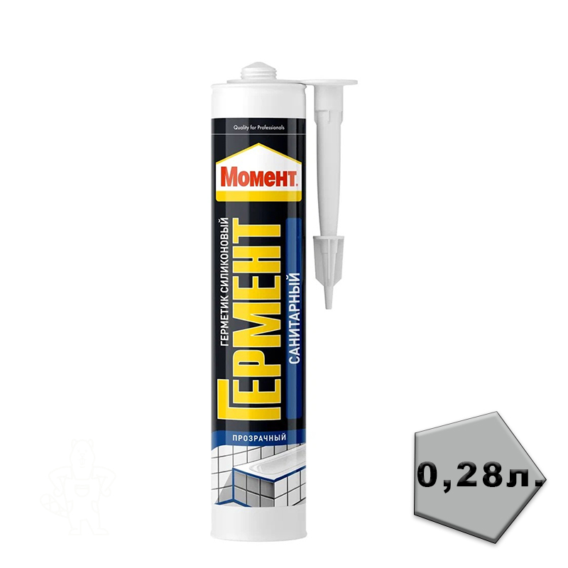 Герметик Гермент Силикон Санитарн Прозрачный 280мл