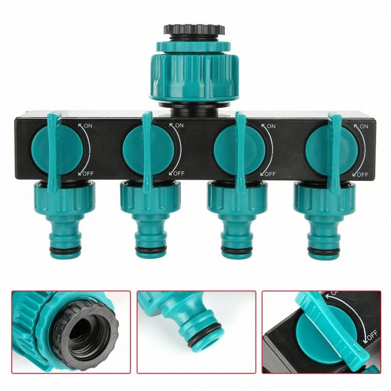 Насадка-разветвитель на 4 шланга с блокир.каждого Grandy