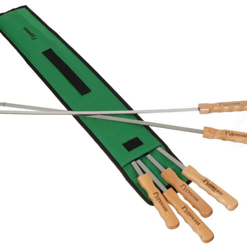 Набор шампуров ГУРМАН 6 шт. 600 мм нерж.