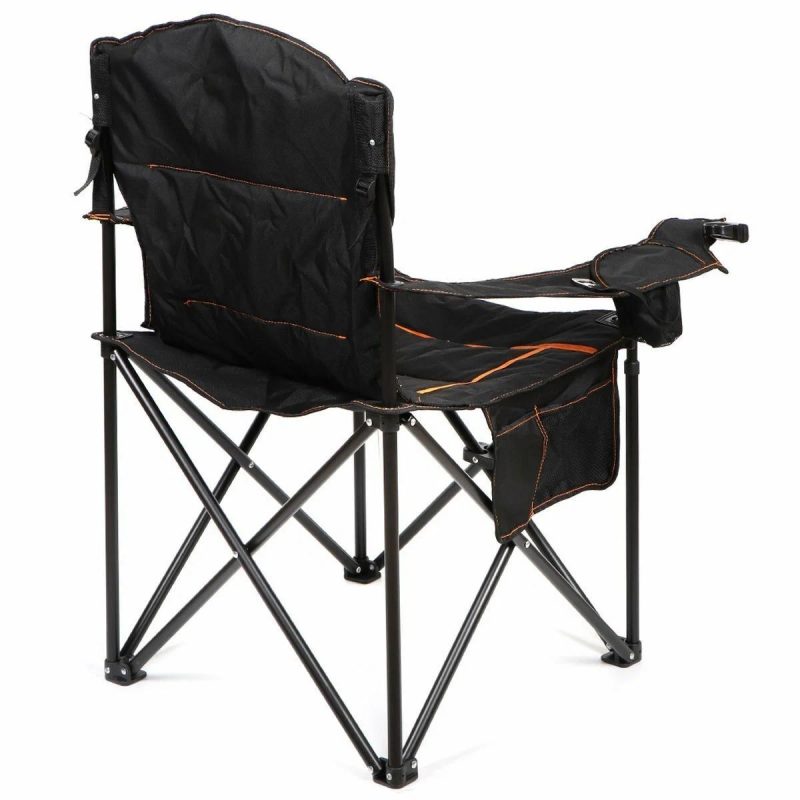 Кресло складное 62*62*90 до 120 кг черное Green Days
