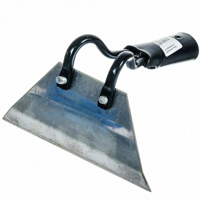 Тяпка клепанная 150*90 с черенком нерж сталь