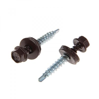 Саморез кров. корич. 4