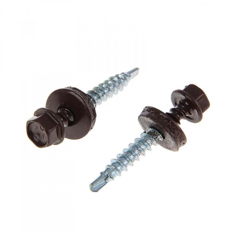 Саморез кров. корич. 4