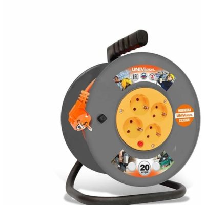 Удлинитель на катушке ПВС 3*1 4*20 м термо