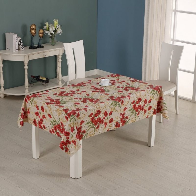 Клеенка Silvano ПВХ на ткан.основе красн. 1