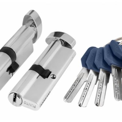 Цилиндровый механизм с вертушкой АХ202/60мм СР хром 5 кл.