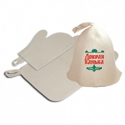 Набор для бани 3 пред. " Шапка Добрая баня