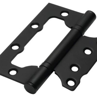 Петля бабочка 100*75 матовый черный (1 шт)