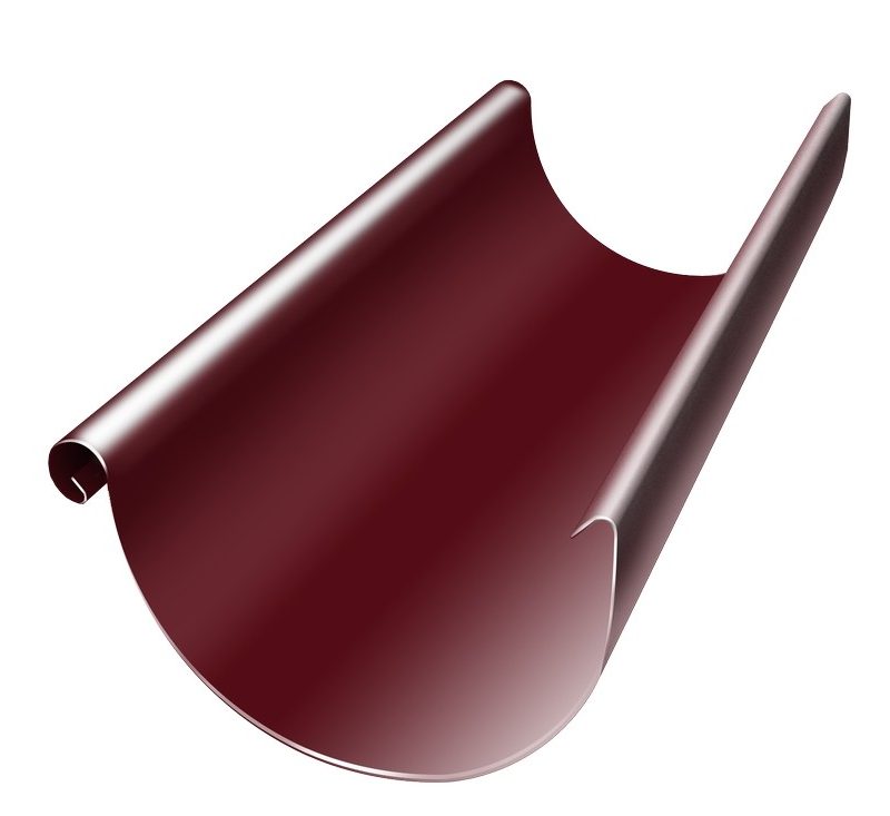 Жёлоба 0.5 (RAL-3005 вишневый) 2м.