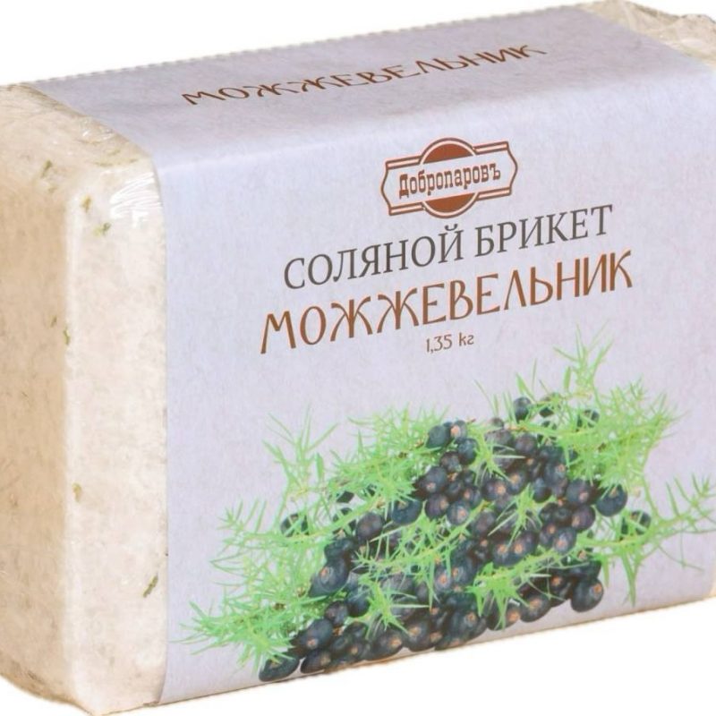 Соляной брикет с можжевельником 1