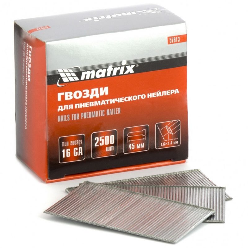 Гвозди для пневматического нейлера 16GA