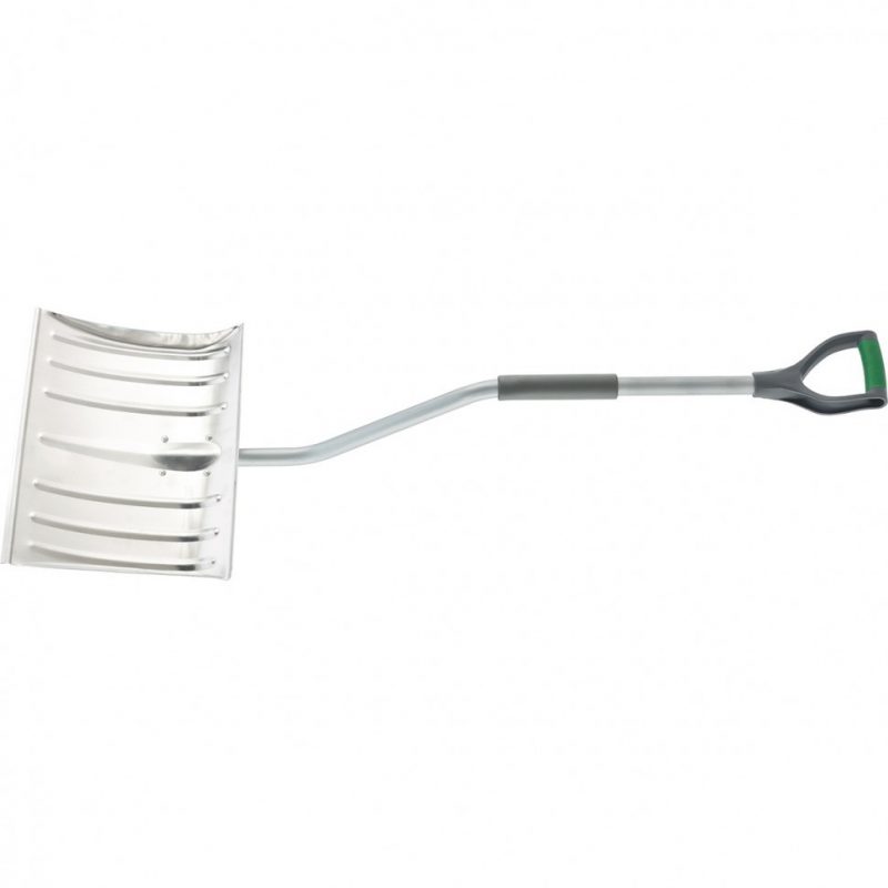 Лопата для уборки снега алюм. 465*340*1300 мм стальной черенок Палисад