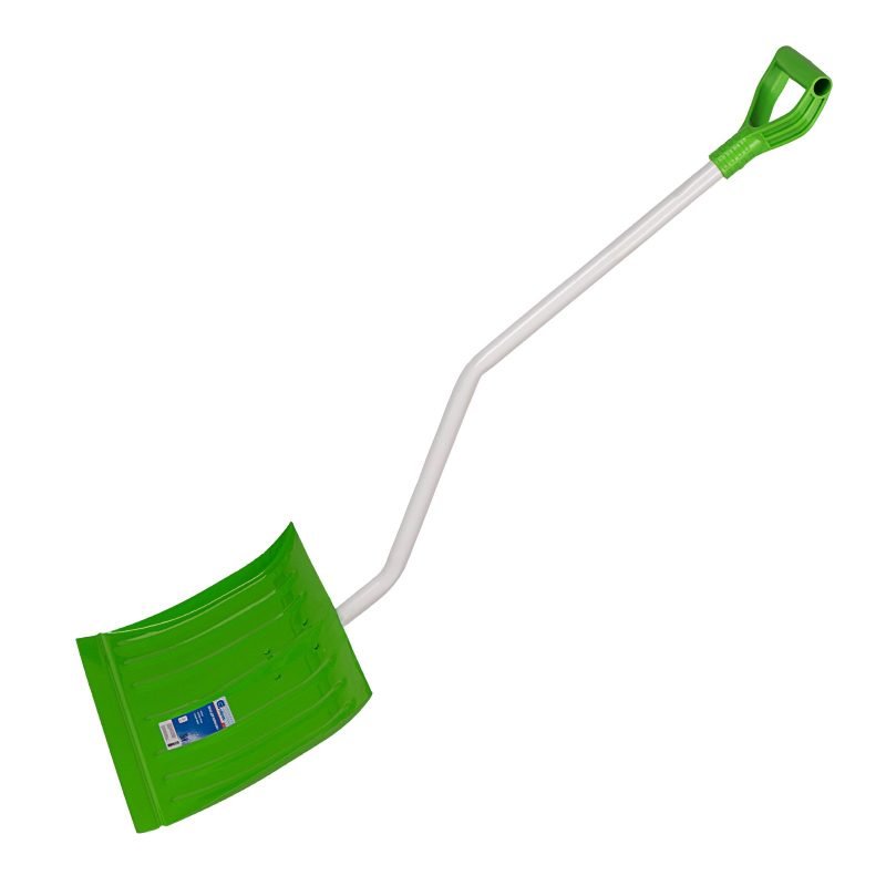 Лопата для уборки снега стальная 470*350-1320 мм стальной черенок //Сибртех