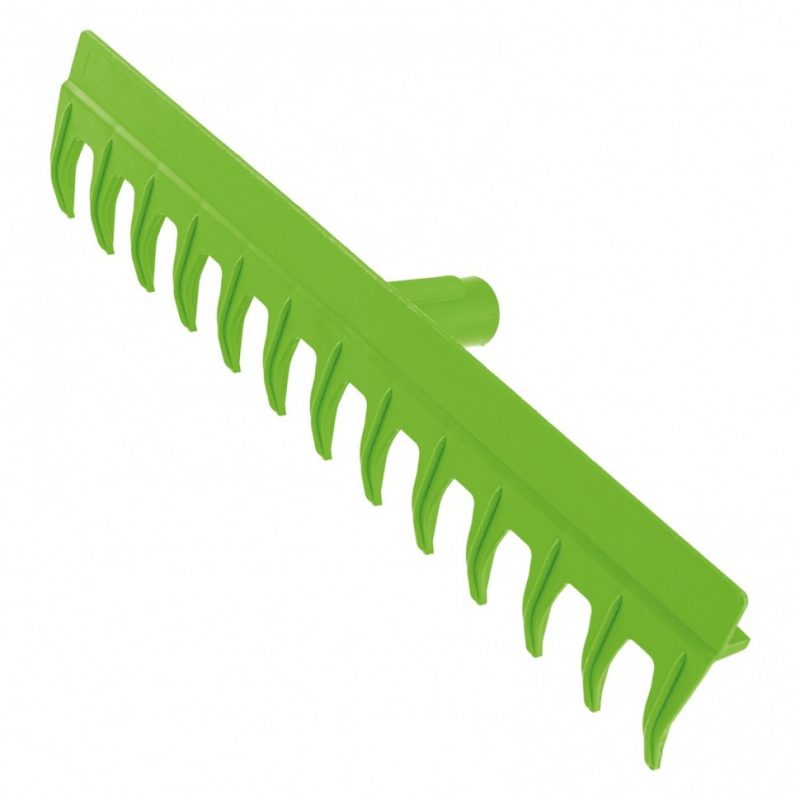 Грабли пластик. 430 мм 13 прямых зубьев с/черенком //Сибртех