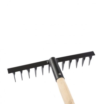 Грабли стальные 12-ти зубые витые дерев.черенок//Сибртех