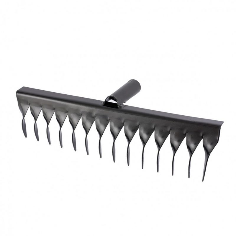 Грабли стальные 350 мм 14 витых зубьев С ЧЕРЕНКОМ//Сибртех