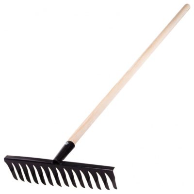 Грабли стальные 350*1300 мм 14 витых зубьев