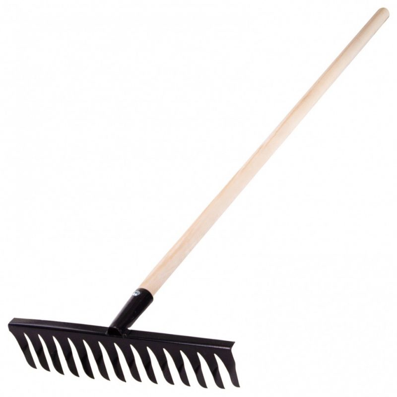 Грабли стальные 350*1300 мм 14 витых зубьев