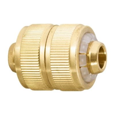 Соединитель для шланга 1/2" латунный//Palisad